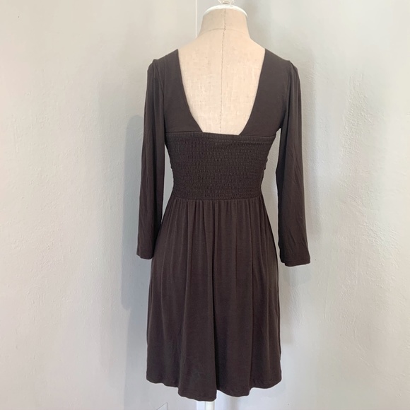 The Limited Dark Brown Twist Front Dress - Picture 3 of 6